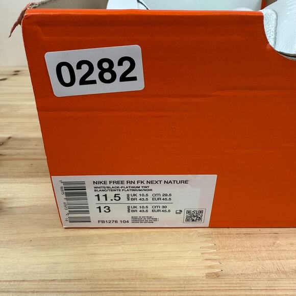 Nike Free RN Flyknit Next Nature White Blue Men 11.5 Running Shoes FB1276-104 - Picture 10 of 10